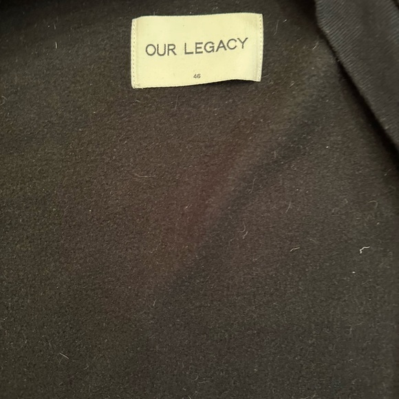 Our Legacy Fleece Bomber Black Size L - Picture 2 of 3